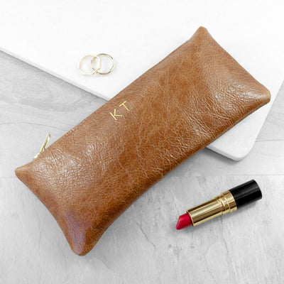 Luxury Slimline Leather Clutch In Tan by Really Cool Gifts Really Cool Gifts