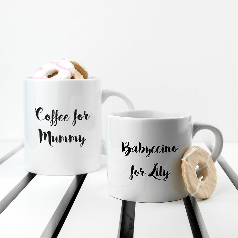 PERSONALISED MUMMY & ME COFFEE AND CATCH UP MUGS Really Cool Gifts