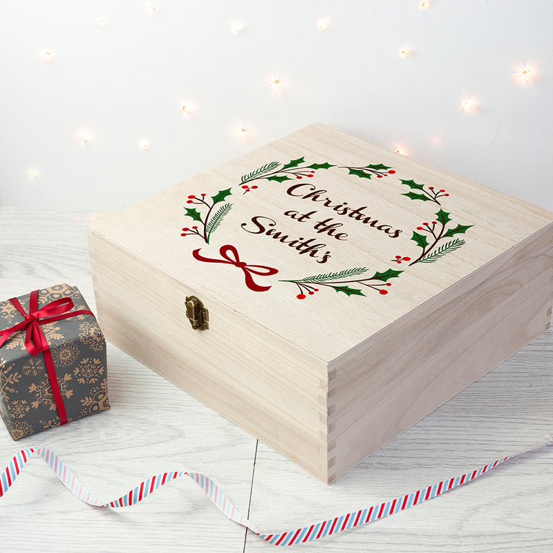 Personalised Jolly Holly Christmas Eve Box by Really Cool Gifts Really Cool Gifts
