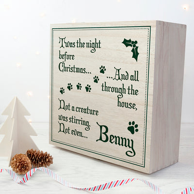 Personalised Pets T'was The Night Before Christmas Eve Box by Really Cool Gifts Really Cool Gifts