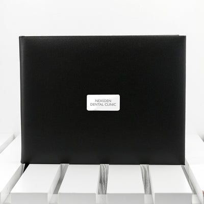 Personalised Black Leather Visitors Book By Really Cool Gifts Really Cool Gifts