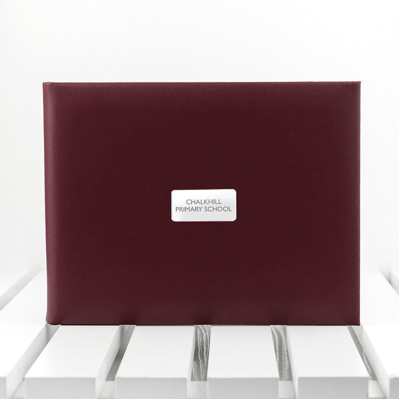 Personalised Burgundy Leather Visitors Book By Really Cool Gifts Really Cool Gifts