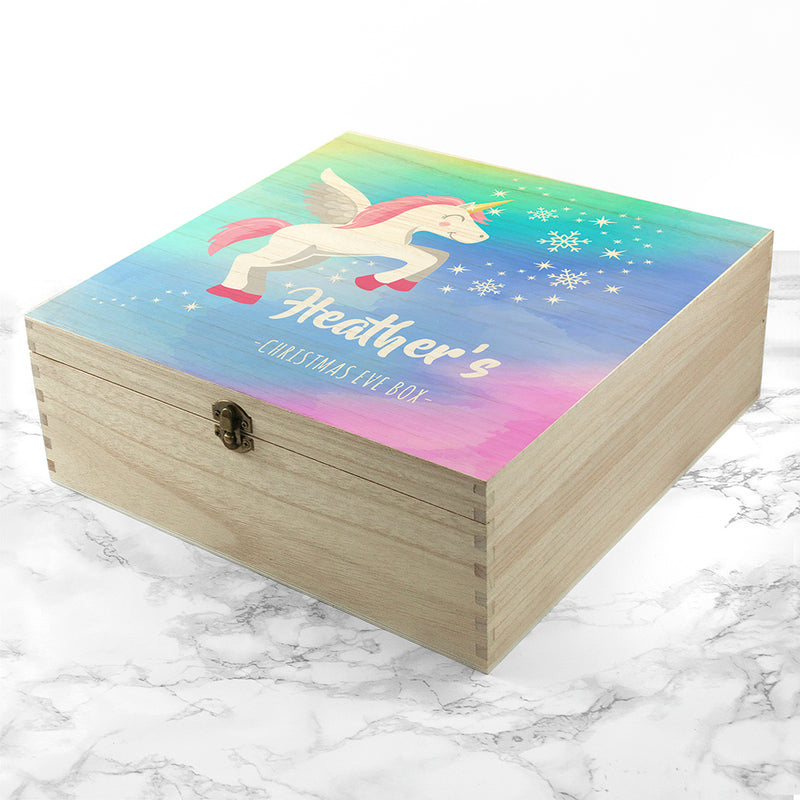 Personalised Colourful Baby Unicorn Christmas Eve Box by Really Cool Gifts Really Cool Gifts