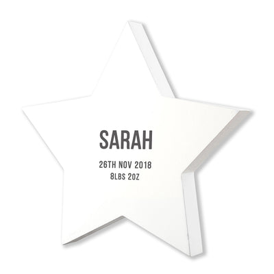 Personalised Newborn Baby Star Keepsake by Really Cool Gifts