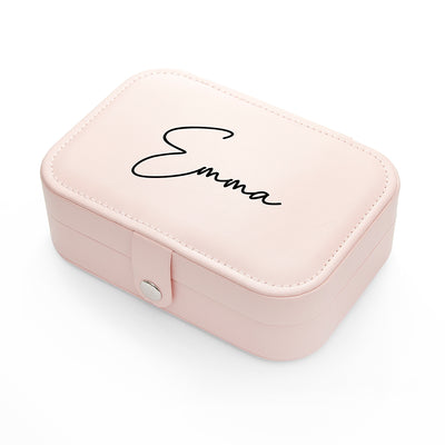 Personalised Blush Pink Jewellery Case by Really Cool Gifts Really Cool Gifts