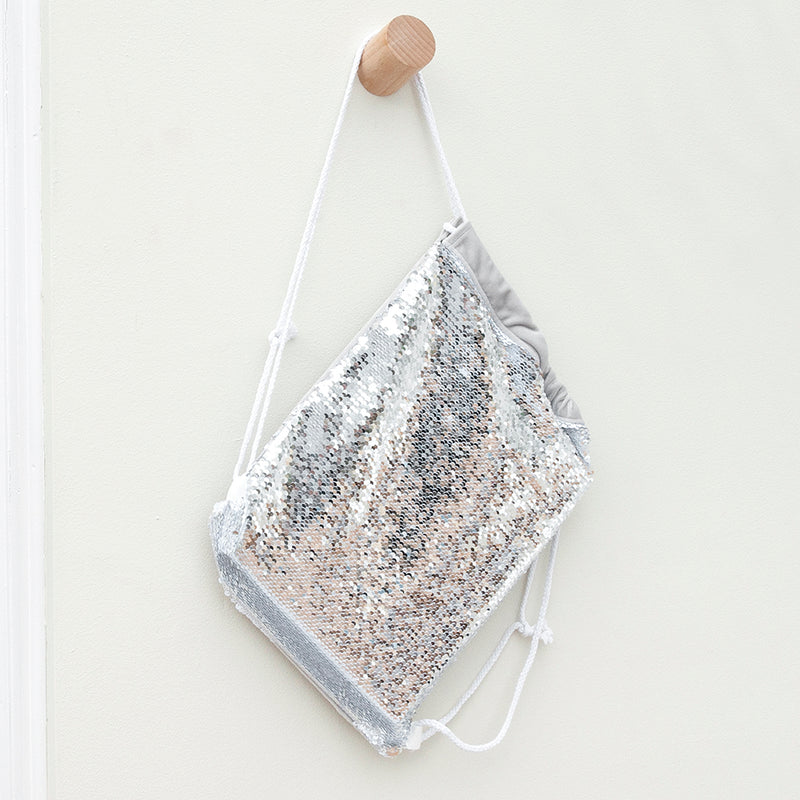 Personalised Kids Hidden Message Sequin Bag - Silver by Really Cool Gifts