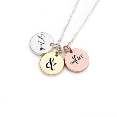 Personalised You & Me 3 Disc Necklace by Really Cool Gifts Really Cool Gifts