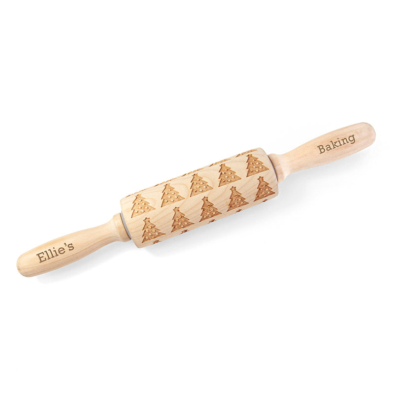 Personalised Kids Christmas Tree Dough Decorating Rolling Pin by Really Cool Gifts Really Cool Gifts