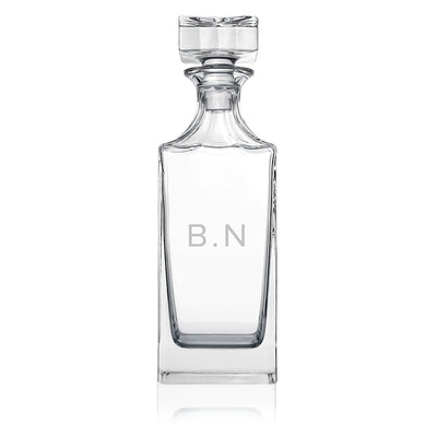 Personalised Timeless Initials Square Decanter by Really Cool Gifts