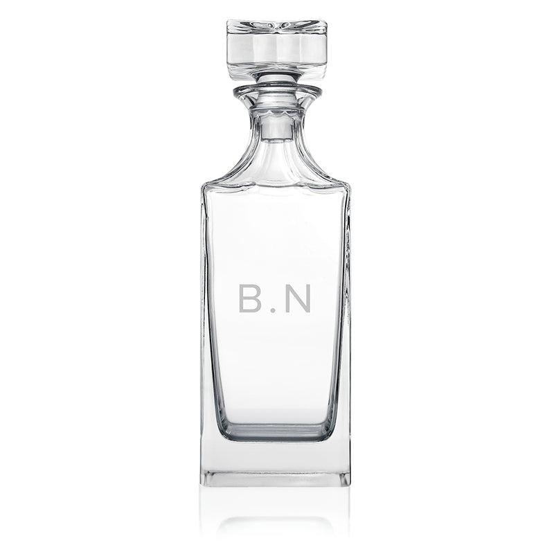 Personalised Timeless Initials Square Decanter by Really Cool Gifts