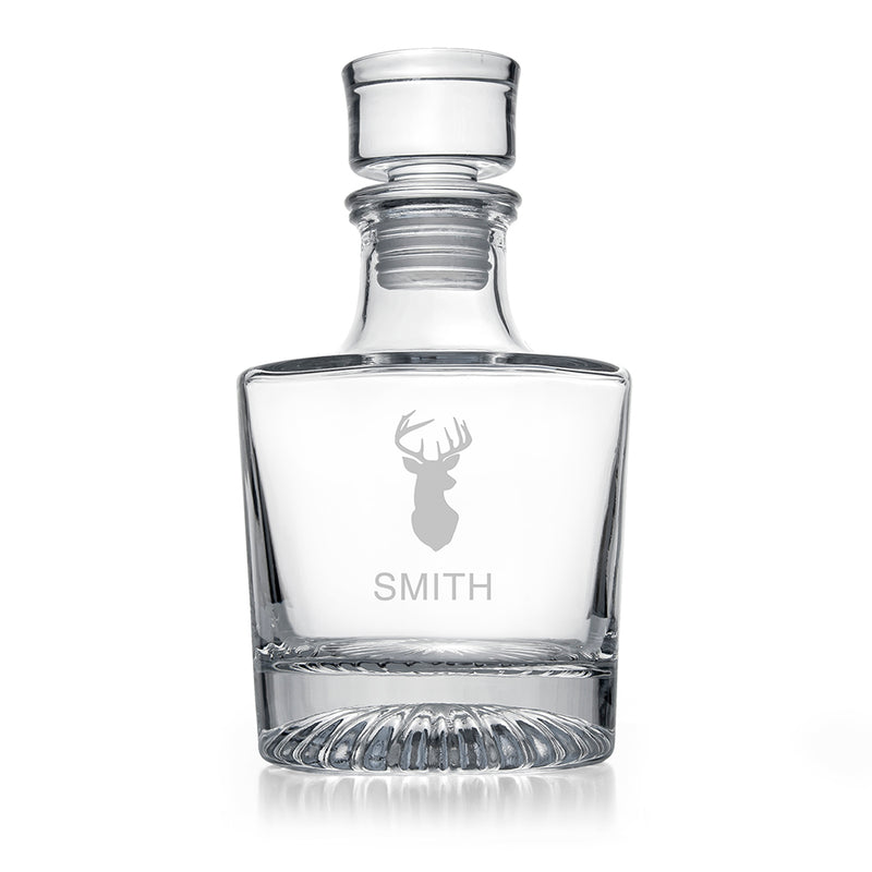 Personalised Elegance Stag Round Decanter By Really Cool Gifts