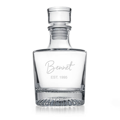 Personalised Elegance Signature Round Decanter by Really Cool Gifts