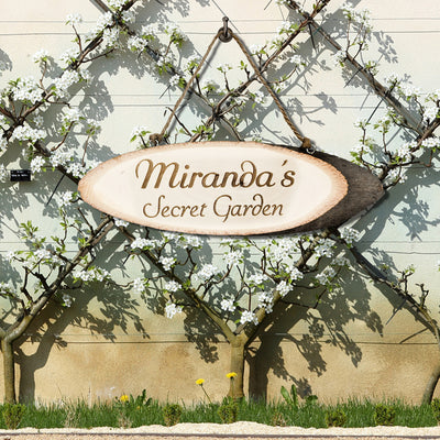 Secret Garden Personalised Wooden Sign by Really Cool Gifts Really Cool Gifts