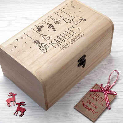 Personalised Baby'S First Christmas Eve Chest By Really Cool Gifts