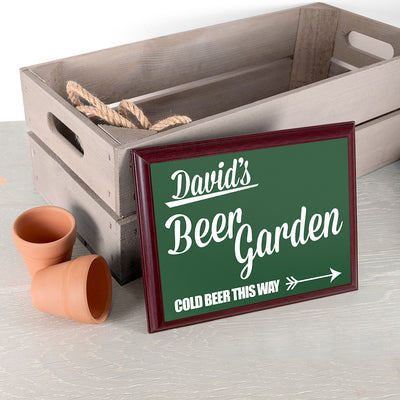 Personalised Beer This Way! Garden Plaque by Really Cool Gifts Really Cool Gifts