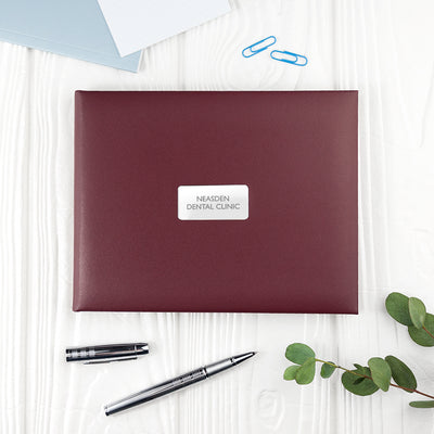 Personalised Burgundy Leather Visitors Book By Really Cool Gifts Really Cool Gifts