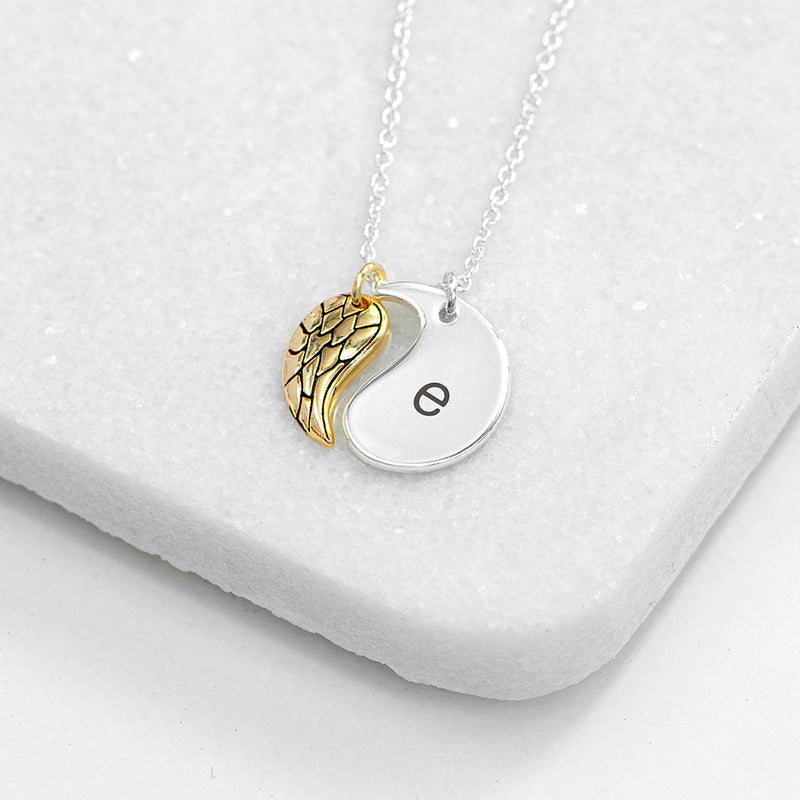 Personalised Contemporary Angel Wing Necklace by Really Cool Gifts Really Cool Gifts
