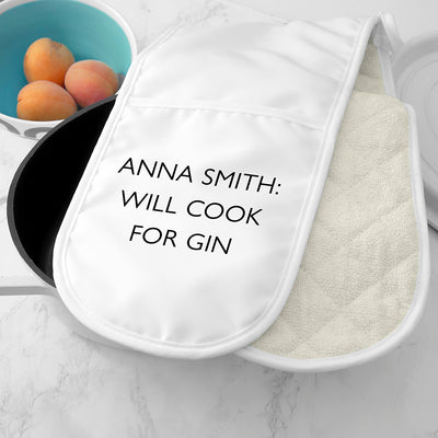 Personalised Double Oven Glove by Really Cool Gifts