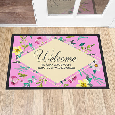 Personalised Floral Doormat by Really Cool Gifts Really Cool Gifts