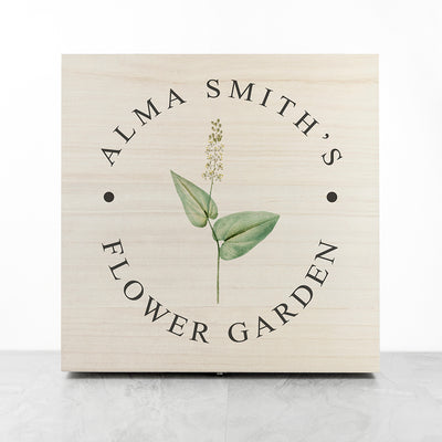 Personalised Flower Garden Accessories Box by Really Cool Gifts Really Cool Gifts