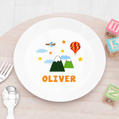 Personalised Kids Adventure Plastic Plate by Really Cool Gifts