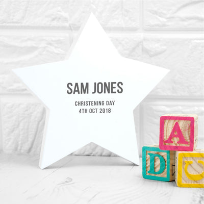 Personalised Newborn Baby Star Keepsake by Really Cool Gifts