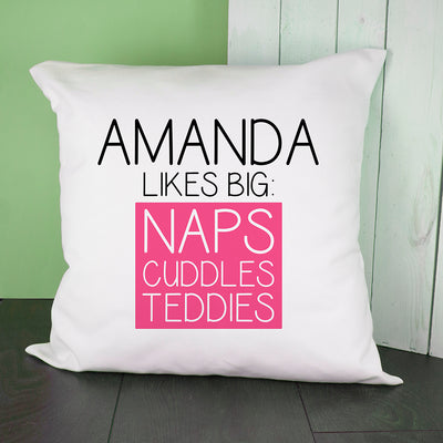 Personalised Pink This Baby Likes Cushion Cover by Really Cool Gifts