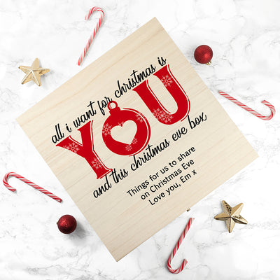 Personalised Romantic Couples Christmas Eve Box By Really Cool Gifts