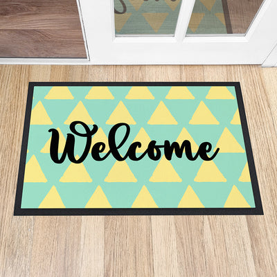 Personalised Triangle Pattern Doormat by Really Cool Gifts Really Cool Gifts