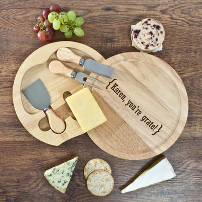 Romantic Brackets Round Cheese Board by Really Cool Gifts Really Cool Gifts